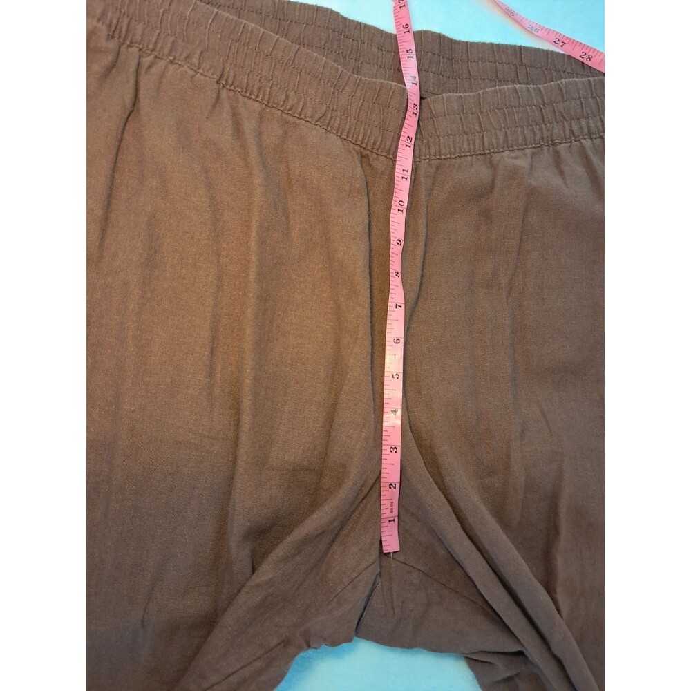 Old Navy Straight Leg Comfort Elastic-Waistband Linen Bldnd Pants Size XXL NWT - Picture 8 of 10